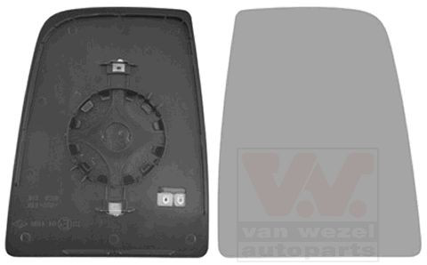 1991838 VAN Wezel Cristal de espejo retrovisor derecho